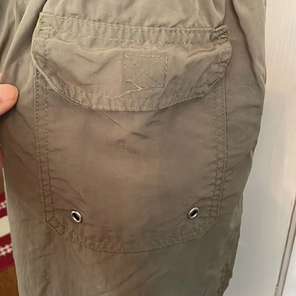 Sand N Sun‎ army green polyester swim trunks